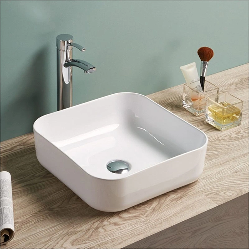 Sanitary Ware Ceramic/Cabinet Basin Rectangular Thin Edge Countertop Dining Room Wash Basin Bathroom Wash Basin Hand Wash Basin/Sink Discount Bathroom Basin