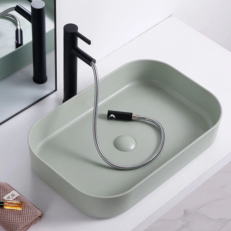 New Design Bathroom Countertops Melamine Resin Basin Sink Bathroom Washbasin in Different Colors